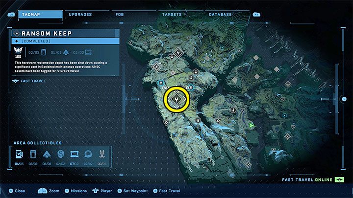 The enemy base is located in the western part of the map - Halo Infinite: Banished Outposts - walkthrough - Additional tasks - Halo Infinite Guide