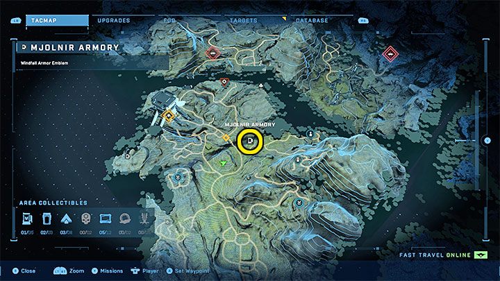 The armory is located northeast of the FOB Foxtrot - Halo Infinite: FOB bases and single secrets (Lockdown) - all skulls, audio logs - Lockdown - Halo Infinite Guide