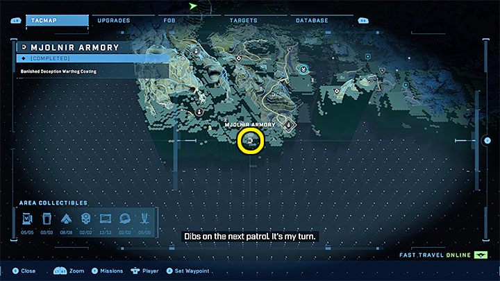 The armory is at the southern end of the region - Halo Infinite: FOB bases and single secrets (Lockdown) - all skulls, audio logs - Lockdown - Halo Infinite Guide