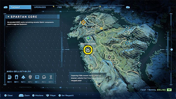 The core is south of the FOB Foxtrot - Halo Infinite: FOB bases and single secrets (Lockdown) - all skulls, audio logs - Lockdown - Halo Infinite Guide