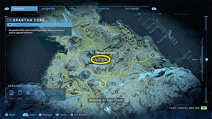 Both cores are near the central area of the Excavation Site - Halo Infinite: Mjolnir Armory and Spartan Cores (Connections) - Connections - Halo Infinite Guide