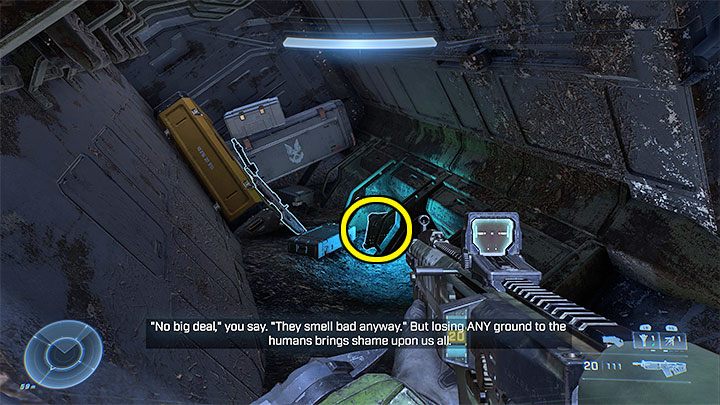 The secret is inside a small wreck next to the eastern AA gun - Halo Infinite: Pelican Down (Graveyards) - all Spartan Cores, Audio Logs - Graveyards - Halo Infinite Guide