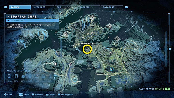 The core is in the northern part of the region, near the Graveyards' border - Halo Infinite: Mjolnir Armory and Spartan Cores (Reformation) - Reformation - Halo Infinite Guide