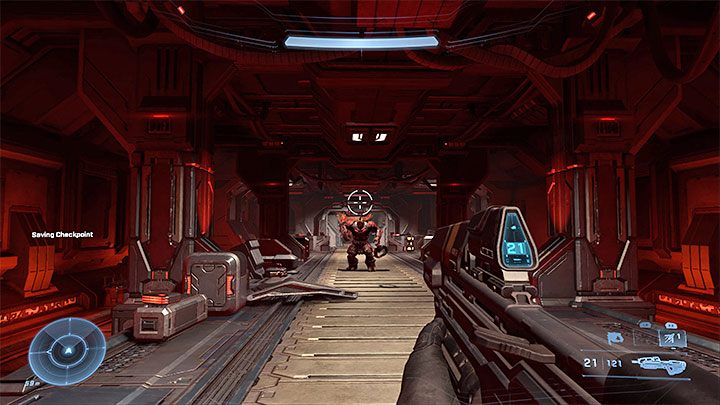 During the first encounter with the Exile, attack him from a distance to avoid his charge - Halo Infinite: Warship Gbraakon - walkthrough - Main missions - Halo Infinite Guide