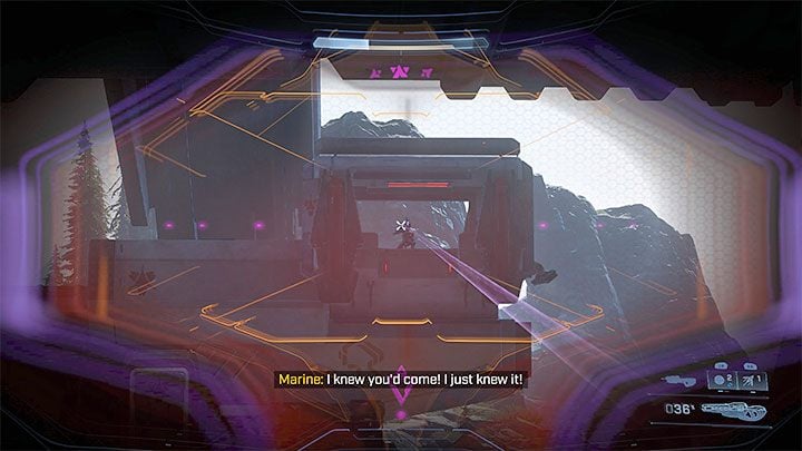 Use control panel to unlock the main gate leading to the enemy base - Halo Infinite: The Tower - walkthrough, solution - Main missions - Halo Infinite Guide