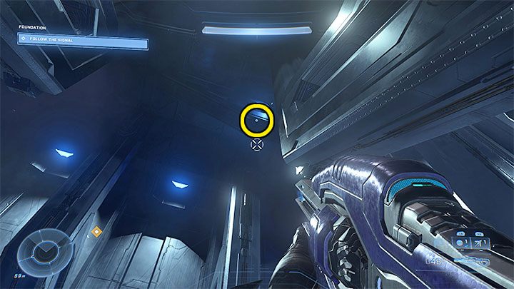In the next area, deal with the opponents, but don't go any further - Halo Infinite: Foundations (Ringfall) - collectibles, Skulls, Audio Logs - Fallout - Halo Infinite Guide