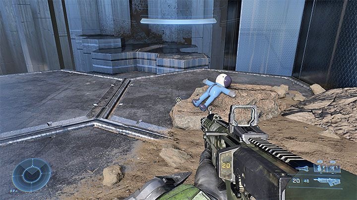 You don't have to climb up there - Halo Infinite: Fog, 7th skull (open world) - location, where to find? - Skulls - Halo Infinite Guide