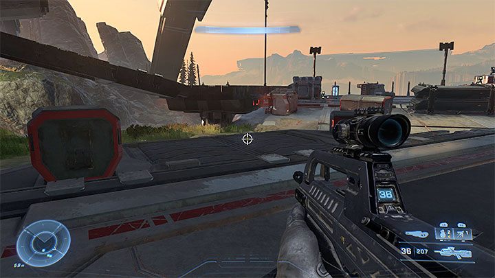 To get the secret, you need to go to the back of the Tower before you activate the gravity elevator leading into the Tower - Halo Infinite: The Tower (Lockdown) - list, skulls, audio logs - Lock - Halo Infinite Guide