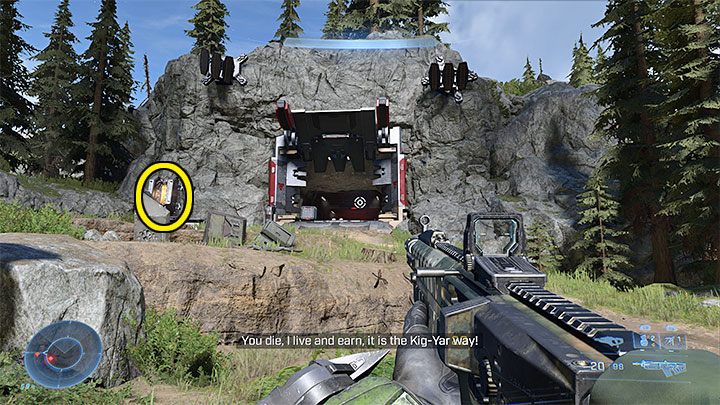 Explore the eastern part of the armoury - Halo Infinite: Armory of Reckoning (Connections) - collectibles, Spartan Cores, Audio Logs - Contacts - Halo Infinite Guide