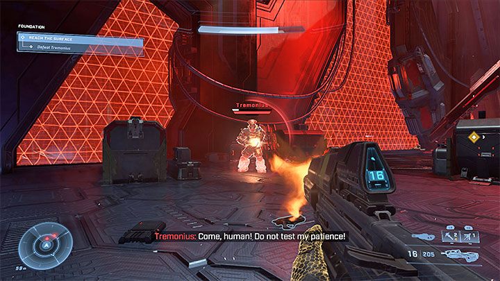 The boss is using a Hydra launcher which can cause serious damage - Halo Infinite: Foundation - walkthrough - Main missions - Halo Infinite Guide