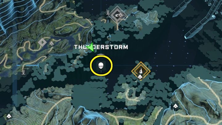 This skull is a bit different because you can find it while exploring the open world - Halo Infinite: Thunderstorm, 6th skull (open world) - location, where to find? - Skulls - Halo Infinite Guide