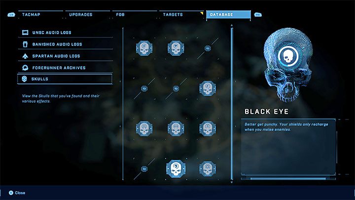The skull limits Master Chief's Shield regeneration - Halo Infinite: Black Eye, 11th skull (open world) - location, where to find? - Skulls - Halo Infinite Guide