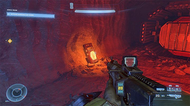 The secret is in one of the tunnels in the central part of the enemy outpost - Halo Infinite: Annex Ridge (Reformation) - collectibles, Spartan Cores, Audio Logs - Reconstruction - Halo Infinite Guide