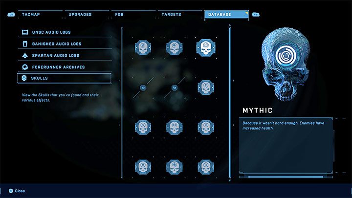 The Mythic skull gives enemies more health making them tougher and able to soak up more ammo and grenades - Halo Infinite: Mythic, 3th. skull (Command Spire) - where to find? - Skulls - Halo Infinite Guide