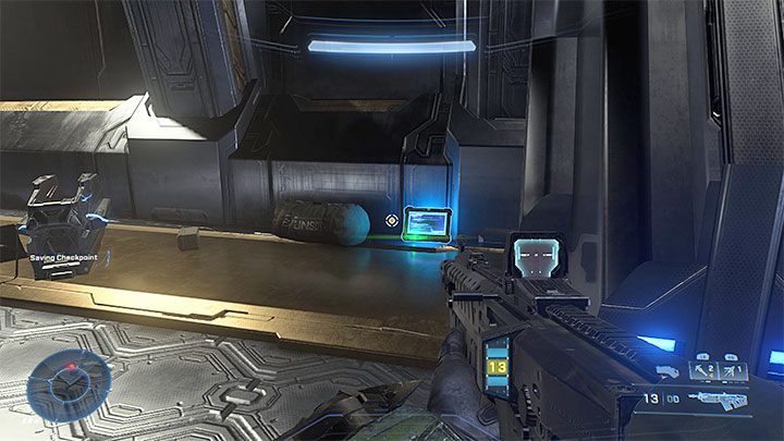After opening the door, explore the nearest corridors, and very quickly you will come across the secret you are looking for - Halo Infinite: Nexus (Reformation) - collectible list, Audio Logs - Reconstruction - Halo Infinite Guide