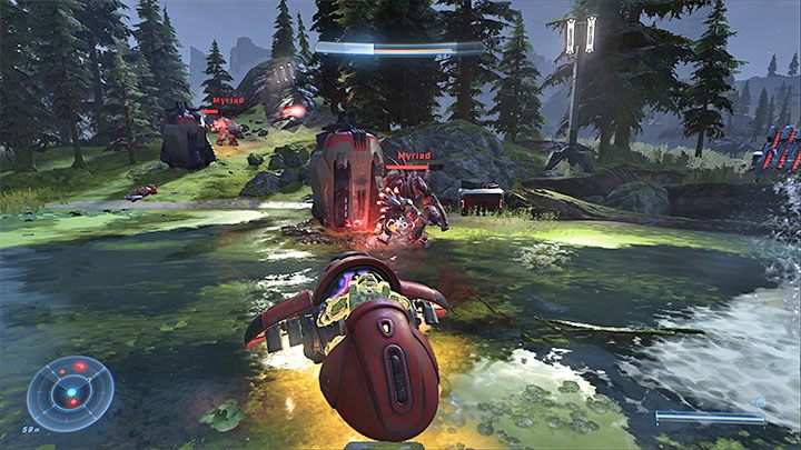 The game will not always allow you to properly prepare for a battle against the hunters, but in most cases, you will be able to pick up something from the weapon racks or return to FOB in order to equip more suitable tools - Halo Infinite: Hunters - how to defeat? - FAQ - Halo Infinite Guide