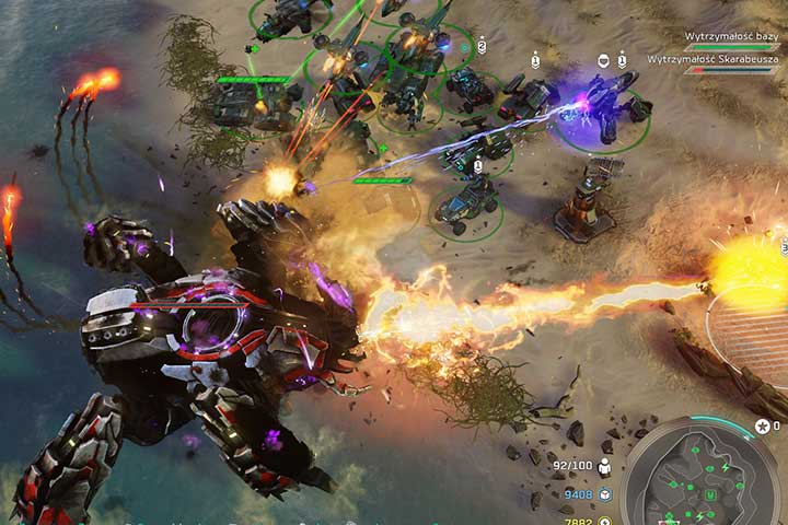 Scarab is a tough opponent but it doesnt stand a chance against a large army. - Mission 7 - From the Deep | Campaign - Campaign - Halo Wars 2 Game Guide