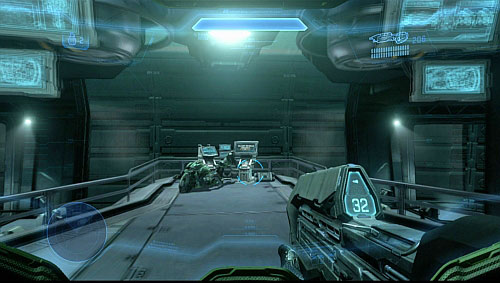 Here first enemy will attack - Get to the observation point - Dawn - Halo 4 - Game Guide and Walkthrough