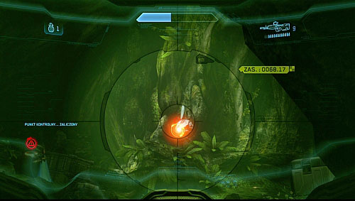 At the very top, you see two enemys cannons, which you should destroy by firing when theyre charging - Terminal 3/Find UNSC forces - Infinity - Halo 4 - Game Guide and Walkthrough