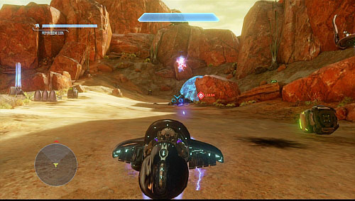 Last generator is protected by tank - Destroy three field generators - Reclaimer - Halo 4 - Game Guide and Walkthrough