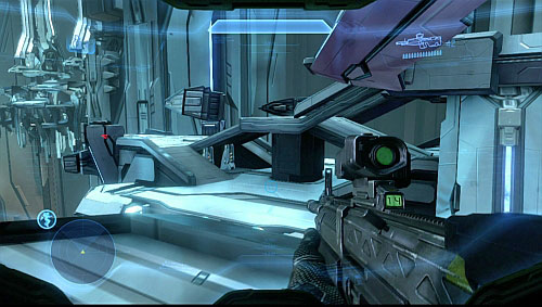 When the landing site is safe, enter the building - Get to the first tower and destroy the wave generator - Shutdown - Halo 4 - Game Guide and Walkthrough