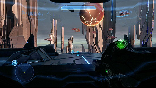 When you clear the area, enter the room and put Cortana in the console - Terminal 5 - Shutdown - Halo 4 - Game Guide and Walkthrough