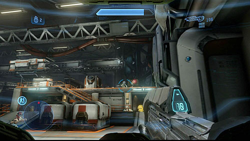 At first door you find chest with Holograms - Lift up the cover - Composer - Halo 4 - Game Guide and Walkthrough
