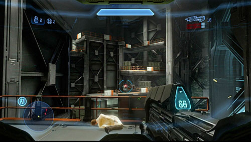 Go upstairs on a roof - Lift up the cover - Composer - Halo 4 - Game Guide and Walkthrough