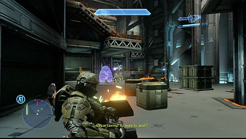 Door on right opens (new cannon should also show up) - Get to the Tilsson - Composer - Halo 4 - Game Guide and Walkthrough