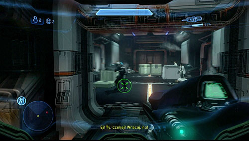 Moving through another room, you get to survivors who are being attacked - Terminal 6/Evacuate the station - Composer - Halo 4 - Game Guide and Walkthrough