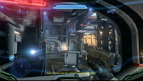 Continue journey, until you get to room shown on the screen - Terminal 6/Evacuate the station - Composer - Halo 4 - Game Guide and Walkthrough