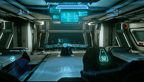 After destroying enemy vehicles, go to door on the other end of room - Composers weapon - Composer - Halo 4 - Game Guide and Walkthrough