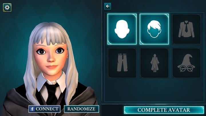 Harry Potter: Hogwarts Mystery begins with a character creation screen - Character creation in Harry Potter The Hogwarts Mystery - Basic tips - Harry Potter: The Hogwarts Mystery Game Guide
