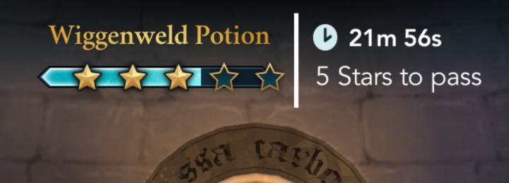 The first requirement is gaining enough points for a star - Rewards in Harry Potter The Hogwarts Mystery - Quests and Events - Harry Potter: The Hogwarts Mystery Game Guide