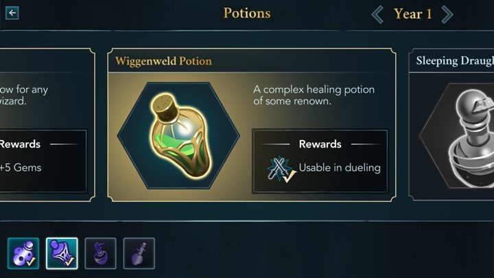Cure for Boils Potion - this is the potion you will learn how to create during the first class - Year 1 in Harry Potter The Hogwarts Mystery - Studying in Harry Potter The Hogwarts Mystery - Harry Potter: The Hogwarts Mystery Game Guide