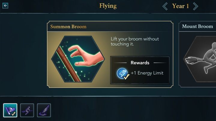 Summon Broom - you will learn how to summon your broom during the first class - Year 1 in Harry Potter The Hogwarts Mystery - Studying in Harry Potter The Hogwarts Mystery - Harry Potter: The Hogwarts Mystery Game Guide