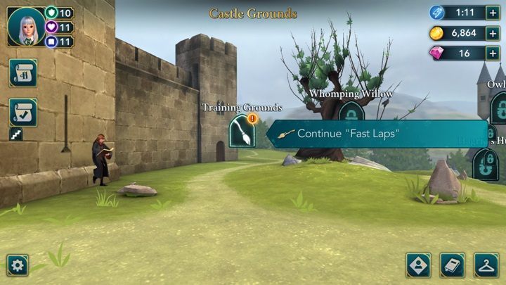 Courage can be developed by taking part in flying classes - How to develop skills in Harry Potter The Hogwarts Mystery? - Basic tips - Harry Potter: The Hogwarts Mystery Game Guide