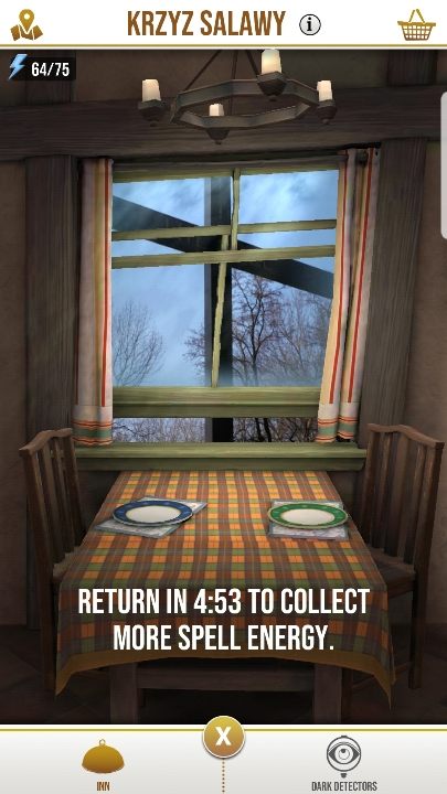 At the inn you can get one random dish every five minutes - Inns | Harry Potter Wizards Unite - Locations - Harry Potter Wizards Unite Guide