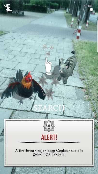 Your next step is to find your prey - Catching magical creatures in Harry Potter Wizards Unite - Basics - Harry Potter Wizards Unite Guide