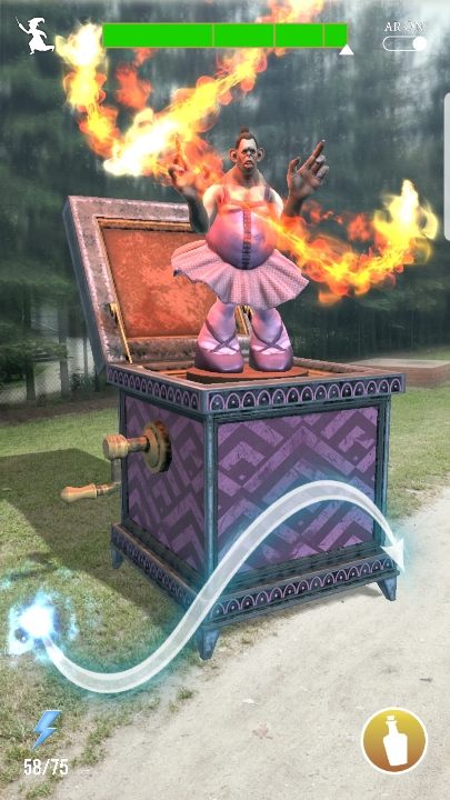 You can cast a spell as soon as the threat is reduced - Catching magical creatures in Harry Potter Wizards Unite - Basics - Harry Potter Wizards Unite Guide