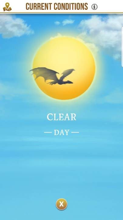 When you enter this section you will see the weather view - Does the weather affect the frequency of tracks in Harry Potter Wizards Unite? - Frequently Asked Questions - Harry Potter Wizards Unite Guide