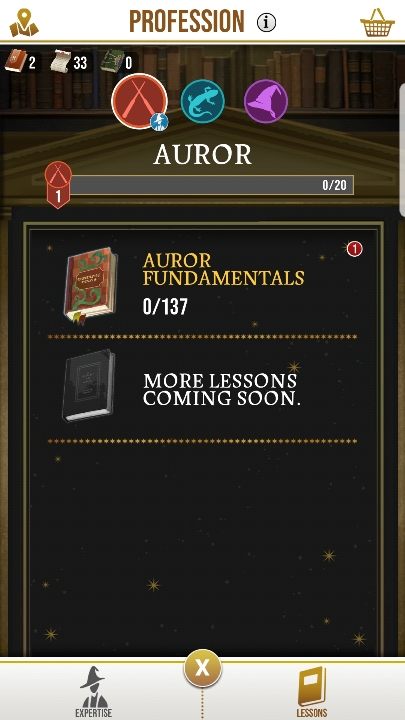 There you will find three professions to choose from - What profession to choose in Harry Potter Wizards Unite? - Professions - Harry Potter Wizards Unite Guide