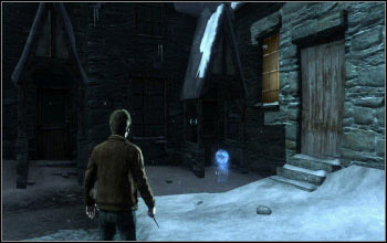 It's the last location in the level, with the market - Collectibles - The Streets of Hogsmeade - Harry Potter and the Deathly Hallows Part 2 - Game Guide and Walkthrough