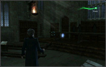 A hard to reach spot behind the headmaster - Collectibles - A Problem of Security - Harry Potter and the Deathly Hallows Part 2 - Game Guide and Walkthrough