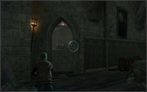 Inside there are three fights waiting for you and afterwards the path will lead you to a large hall filled with Death Eaters - Walkthrough - The Battle of Hogwarts - Harry Potter and the Deathly Hallows Part 2 - Game Guide and Walkthrough