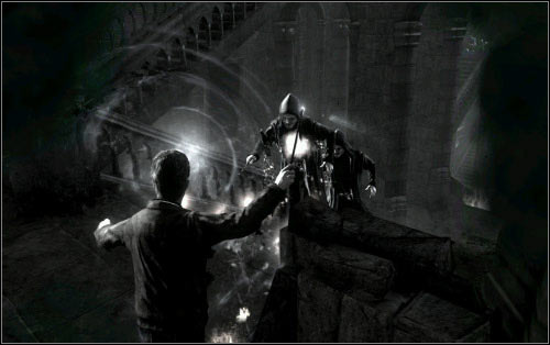 On the way, keep your eyes opened for hooded thugs - Walkthrough - The Battle of Hogwarts - Harry Potter and the Deathly Hallows Part 2 - Game Guide and Walkthrough