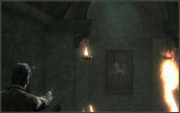 After Hermione opens the first door, you will enter a room with lanterns - Collectibles - The Battle of Hogwarts - Harry Potter and the Deathly Hallows Part 2 - Game Guide and Walkthrough