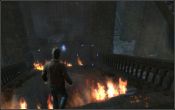 The orb can be found more or less in the middle of the downward road - Collectibles - The Battle of Hogwarts - Harry Potter and the Deathly Hallows Part 2 - Game Guide and Walkthrough