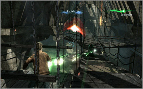 The first part of the fight is divided into four segments - Walkthrough - Voldemort's Last Stand - Harry Potter and the Deathly Hallows Part 2 - Game Guide and Walkthrough