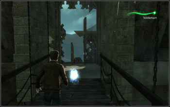 After the start of the battle, turn around to see the orb - Collectibles - Voldemort's Last Stand - Harry Potter and the Deathly Hallows Part 2 - Game Guide and Walkthrough